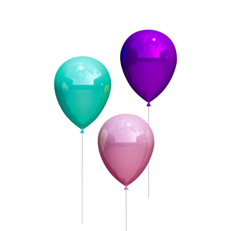 Balloons 3D Illustration