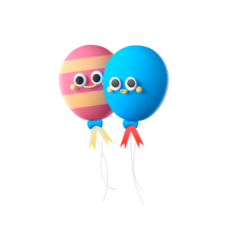 Balloons 3D Icon