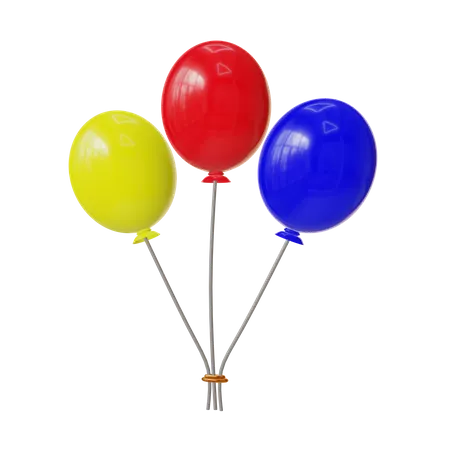 These Are 3 D Balloons Icons Commonly Used In Design And Games 3D Icon