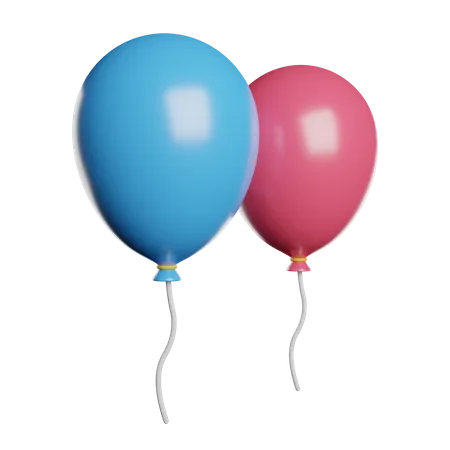 Balloons Celebration Party 3D Icon
