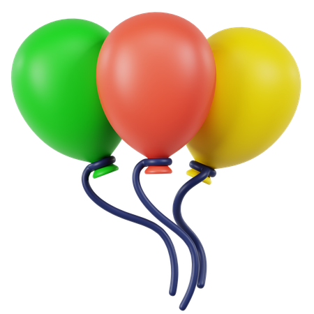 Balloons Decoration  3D Icon