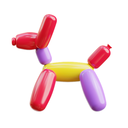 Balloons Dog  3D Icon