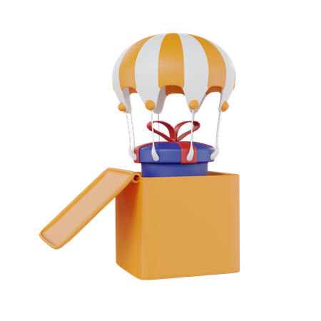 Balloons Gift  3D Icon