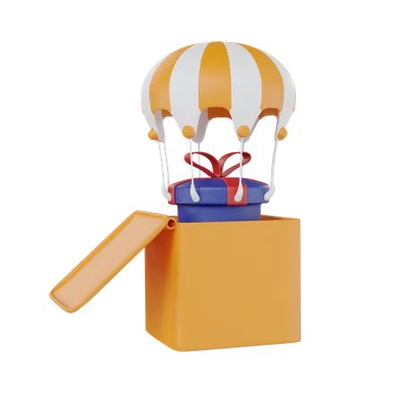 Balloons Gift  3D Icon