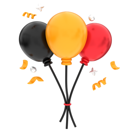 Balloons Party  3D Icon