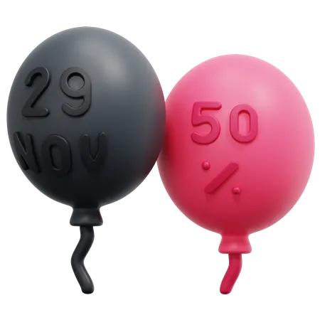 Discount Balloon 3D Icon