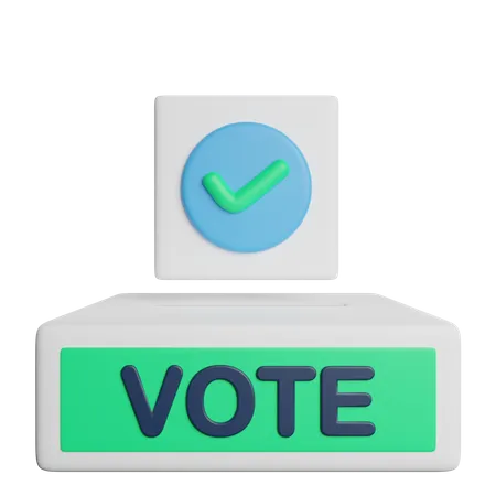 Ballot  3D Icon