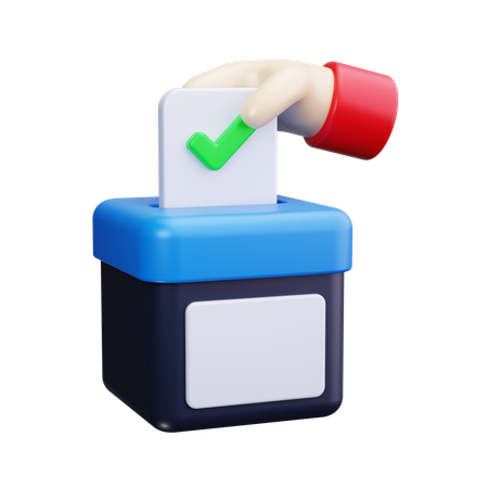 投票箱  3D Icon