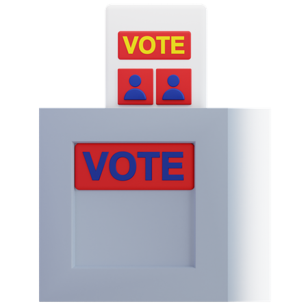 Ballot box  3D Icon