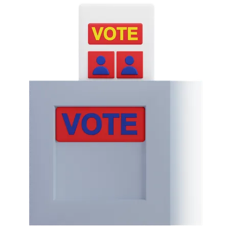 Ballot box  3D Icon