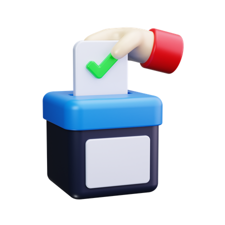 Ballot Box  3D Icon