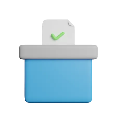 Ballot Box  3D Icon