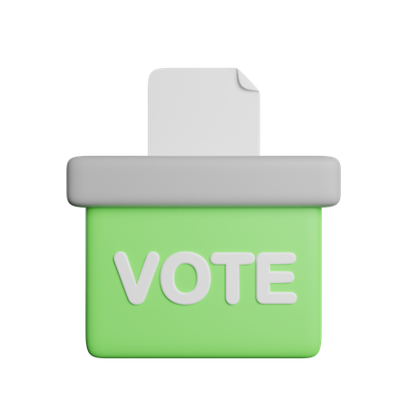 Ballot Box  3D Icon