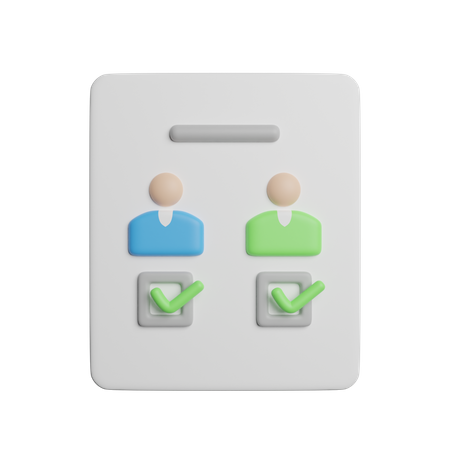 Ballot Choice  3D Icon