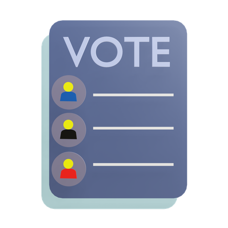 Ballot machine  3D Icon