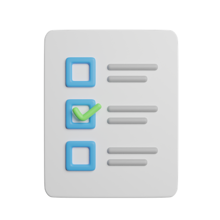 Ballot Vote  3D Icon