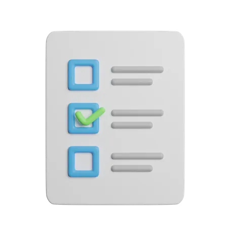 Ballot Vote  3D Icon