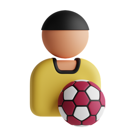 Ballspieler  3D Icon