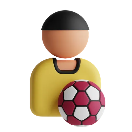 Ballspieler  3D Icon