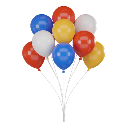 Balões  3D Icon