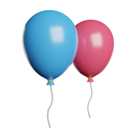 Balões  3D Icon