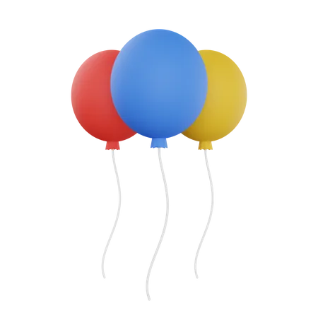 Balões  3D Illustration
