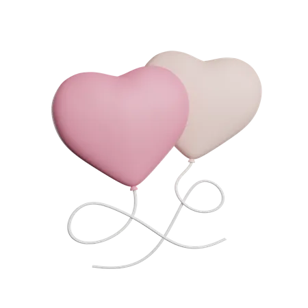 Balões de amor  3D Icon