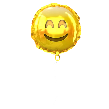 Sorriso Emoji Balões  3D Icon