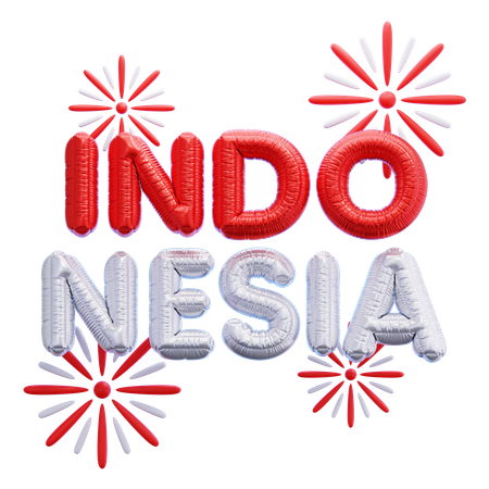Balões indonésios  3D Icon