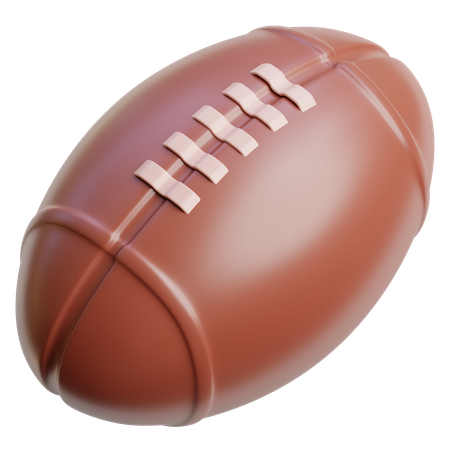 Pelota de futbol americano  3D Icon