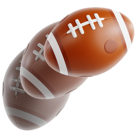 Balón de fútbol volador con desenfoque de movimiento  3D Icon