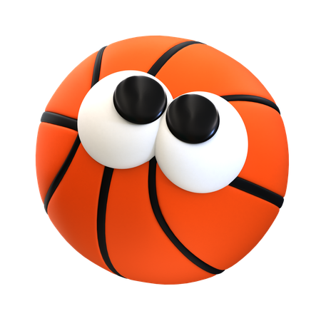 Baloncesto de dibujos animados  3D Icon