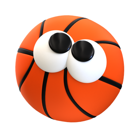 Baloncesto de dibujos animados  3D Icon