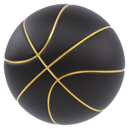 Baloncesto negro  3D Icon