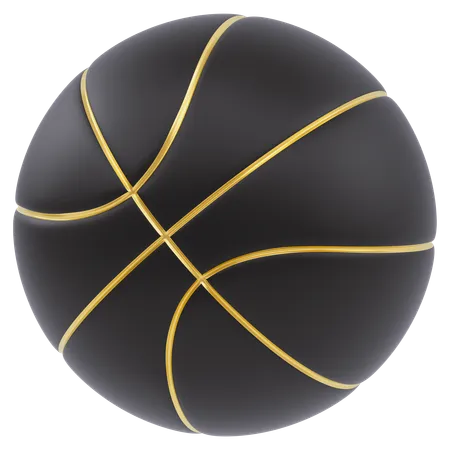 Baloncesto negro  3D Icon