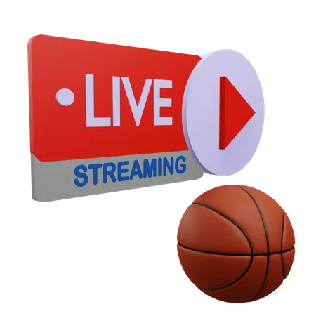 Partido de baloncesto en vivo  3D Icon