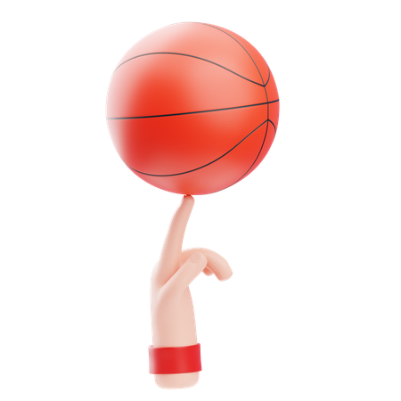 Baloncesto giratorio  3D Icon