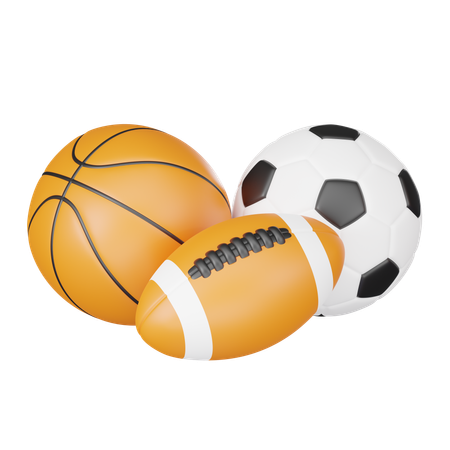 Balones deportivos  3D Icon