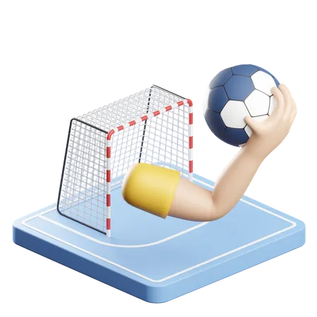 Balonmano  3D Icon