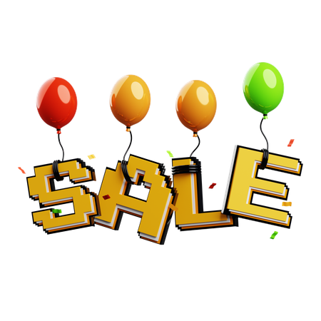 Baloon Sale  3D Icon