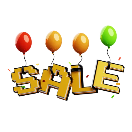 Baloon Sale  3D Icon