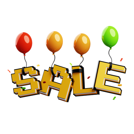 Baloon Sale  3D Icon