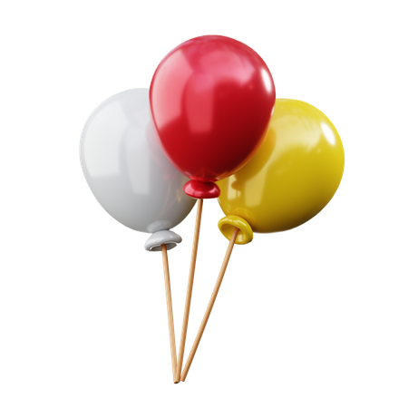 Baloons  3D Icon