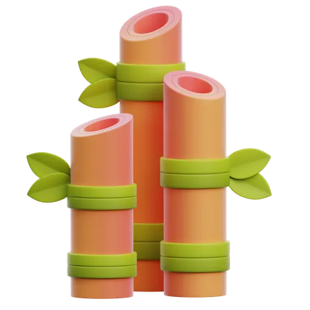 Bamboo  3D Icon