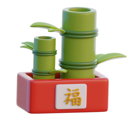 Bamboo  3D Icon