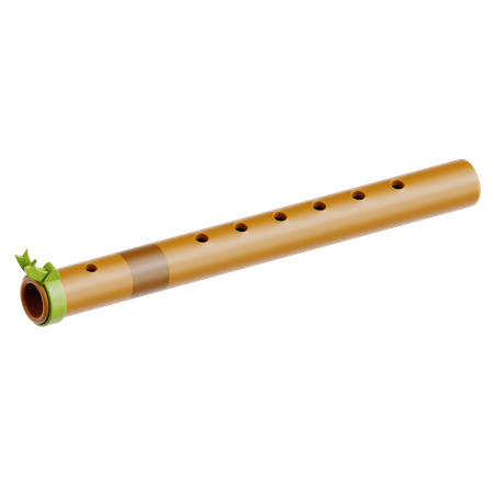 Bamboo Flute  3D Icon