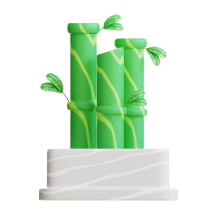 Bamboo Plant  3D Icon