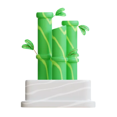 Bamboo Plant  3D Icon