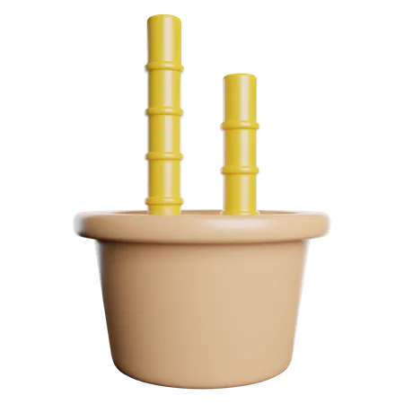 Bamboo Plant  3D Icon