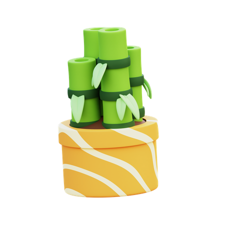 Bamboo Pot  3D Icon